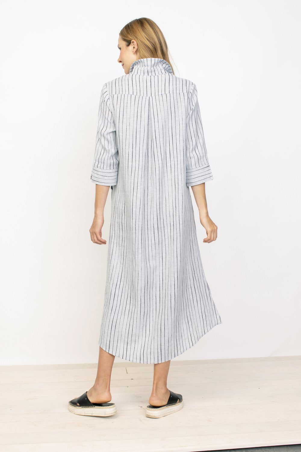 Easy Linen-Bamboo shirt dress