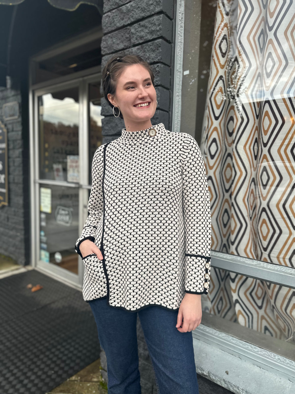 Pave The Way Mixed Stitch Tunic