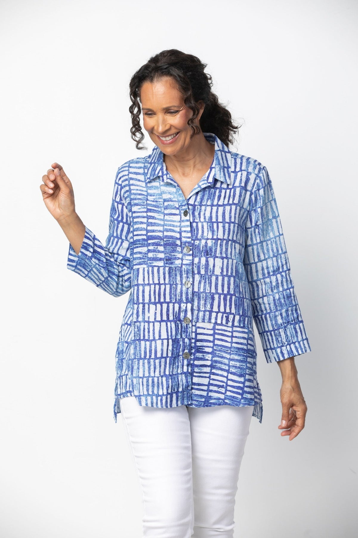 Royal Indigo Tunic Shirt