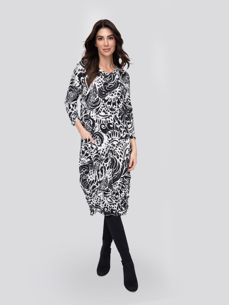 JetSet Crinkle Scroll Anytime Dress