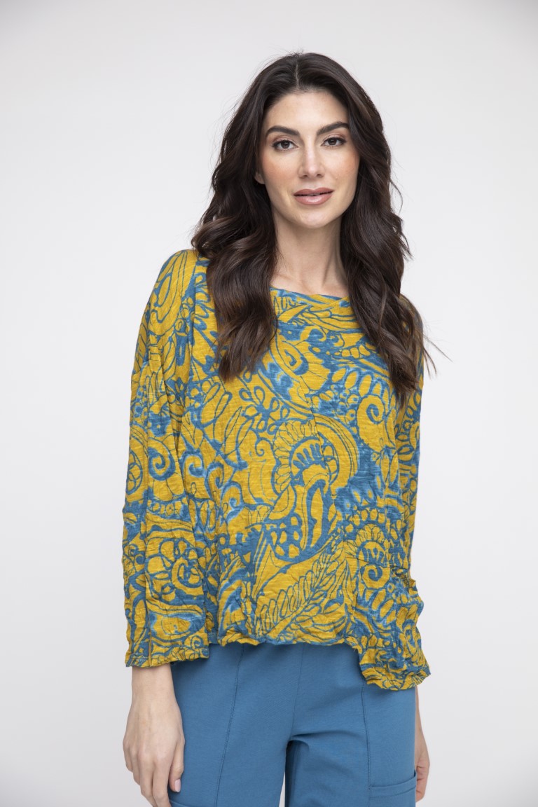 Jetset Crinkle Scroll Snap Pullover