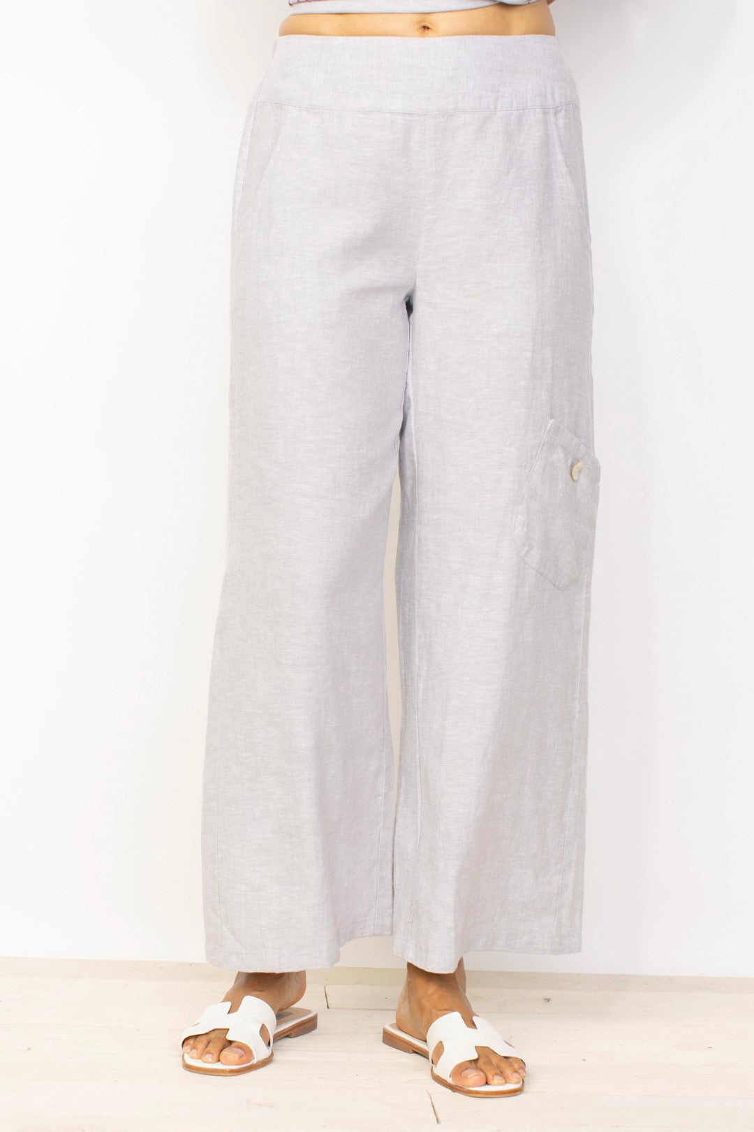 Linen Solid Flood Pant